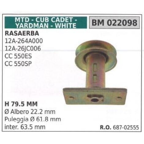 Support de moyeu de lame de tondeuse à gazon 12A-264A000 MTD 022098