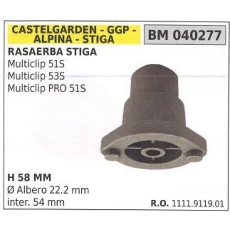 Support de moyeu de lame pour tondeuse à gazon multiclip 51S STIGA 040277