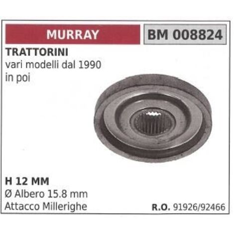 Support de moyeu de lame pour tondeuse à gazon tracteur tondeuse depuis 1990 murray 008824