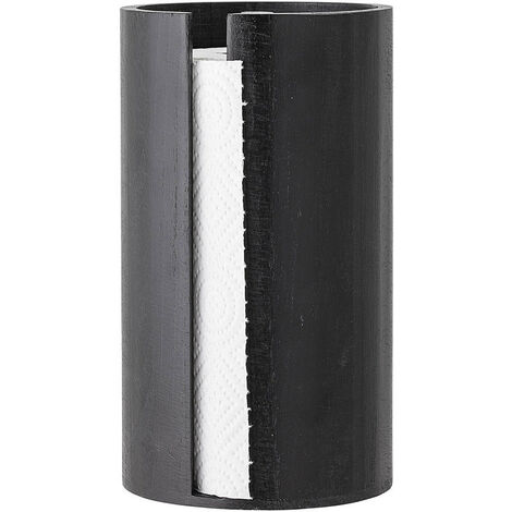 Support De Papier De Cuisine Celian Noir Paulownia - Noir