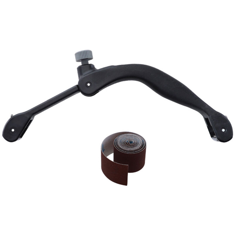 Support de papier de verre en forme d'arc et support de ceinture de sable irrégulière (support en forme d'arc + ceinture de sable de 120 cm)