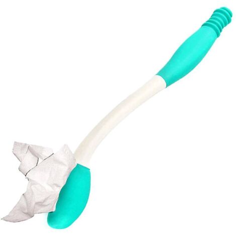 Support de papier toilette à longue portée pour personnes âgées avec aide à l'essuyage automatique