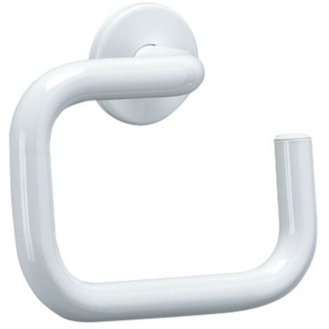 Support de papier toilette Delabie en nylon en forme de U, blanc