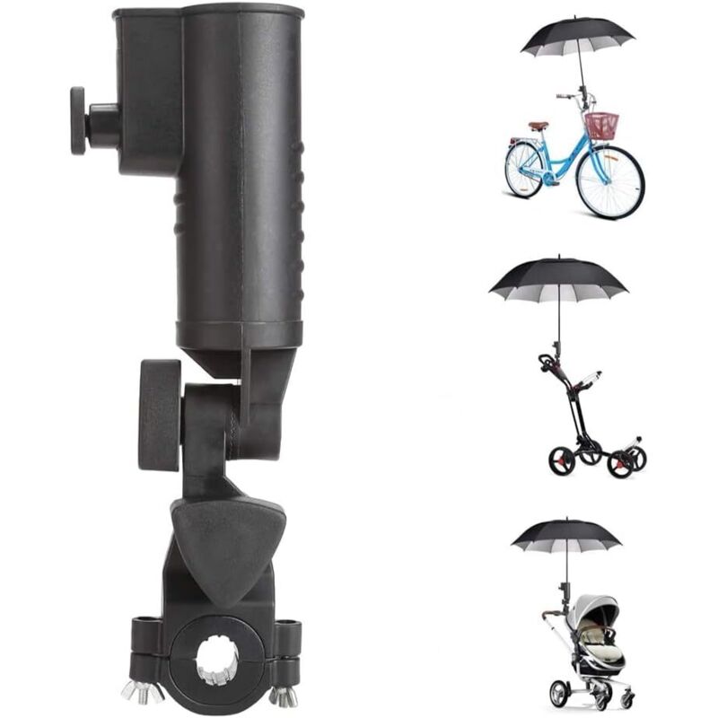 Support de Parapluie de Golf, Support De Parapluie Universel pour Poignées de Chariot de Golf,Chariot de Golf Porte Parapluie pour Vélo,