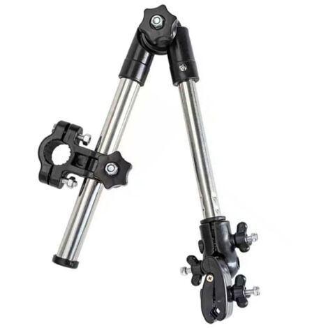 Support de parapluie réglable avec pince pour poussette, véhicule électrique, vélo, skateboard, fauteuil roulant électrique