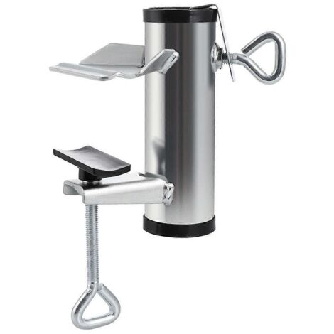 Support de parasol de terrasse, pince pour parasol de terrasse, argenté--