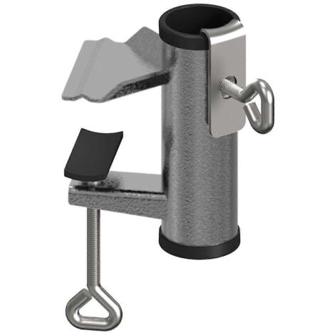 Support de parasol de terrasse, pince pour parasol de terrasse, noir et gris