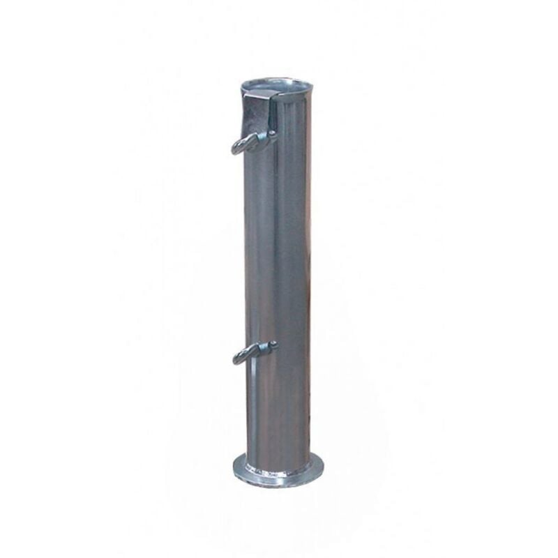 Iperbriko - Support de parasol en ciment D40 - Acier galvanisé - 4,5 cm de diamètre x 33,5 cm de hauteur
