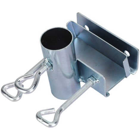 Support de Parasol Fixation en Fer, Support Universel pour Balcon, Terrasse ou Remorque, Clamp pour Garde-corps, Hauteur 16.5cm, Diamètre 3.8cm, 1 Pièce