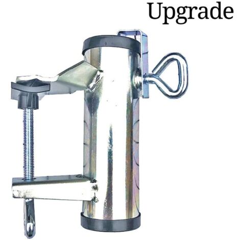 Support de Parasol Flexible et robuste, support de Parasol en acier inoxydable, Clip fixe pour parapluie de balcon de jardin