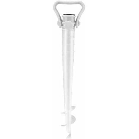 Support de Parasol pour Plage Sable ou Terre Pieds de Parasols, Pieds de Parasol de Plage à hélice à Visser dans Le Sable,Douille de Sol à Visser