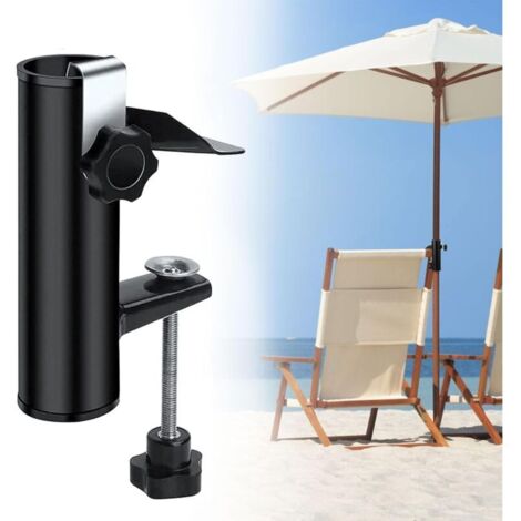 Support de parasol réglable pour balcon, balustrade de balcon, pince à parapluie, support de parasol fixe, support de parasol pour jardin, terrasse