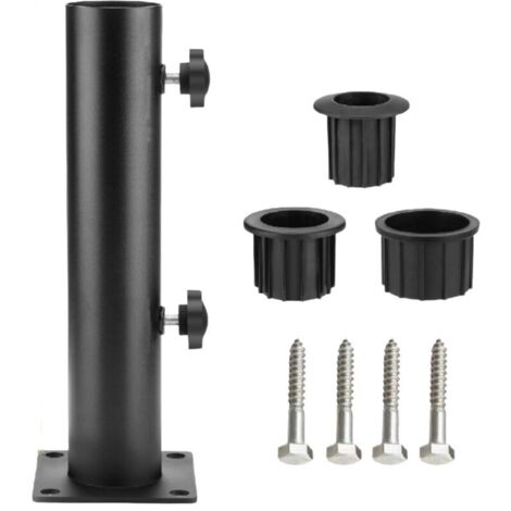 Support de parasol robuste pour terrasse, balustrades, plage, cour, balcon, bateaux, hayon