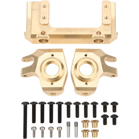 Support de pare-chocs avant en laiton, essieux en laiton, pivot de direction pour crawler RC 1/10 SCX10 II