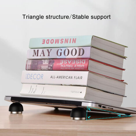 Support de PC portable pliable champignon, support ergonomique pour ordinateur portable