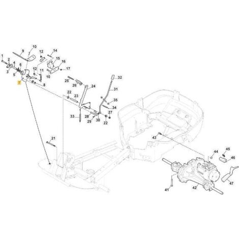 SUPPORT DE PÉDALE PKEL VNN ORIGINAL STIGA - 387773557/0