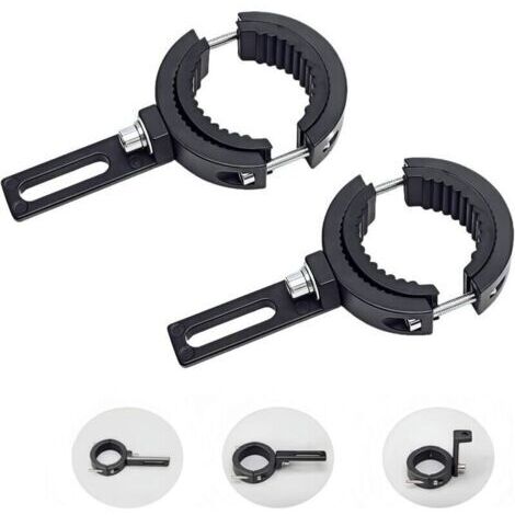 Support de phare de moto en 2 pièces, support de montage pour feu antibrouillard, supports de montage pour feu de fourche avant (38 mm à 60 mm)