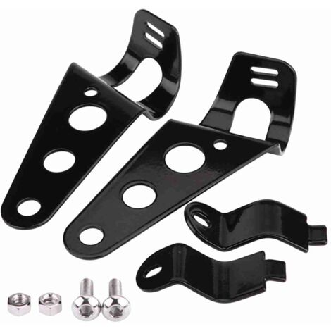 Support de Phare LED Moto 7 Pouces pour Glide - Bague de Fixation Noir Métallique