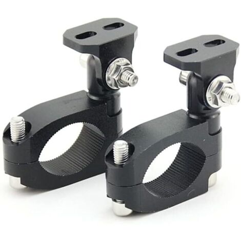 Support de Phare Moto,Universel Support de Montage de Phare de Moto Phares Supports de Montage Support de Fixation de projecteur de Moto Supports D'extension Pince Fourche Avant