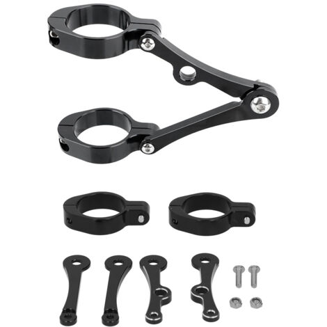 Support de phare pour moto, fixation de phare avant en aluminium CNC, pour tube de fourche de 1,5 pouce ou 1,6 pouce