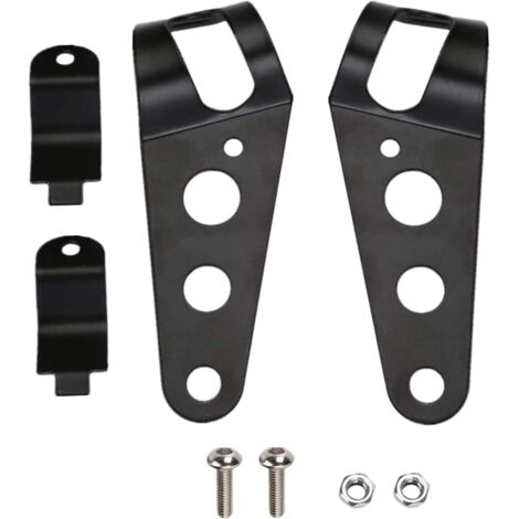 Support de phare universel pour fourche de moto, support de phare de moto noir