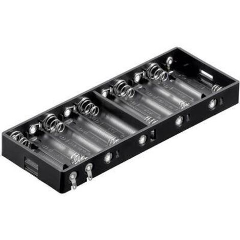 Support de pile 10x LR6 (AA) Goobay 11986 raccordement à souder (L x l x H) 151 x 57.3 x 15.8 mm X39737