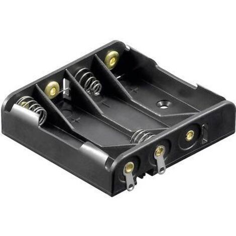 Support de pile 4x LR3 (AAA) Goobay 12468 raccordement à souder (L x l x H) 52 x 49 x 13 mm X96720