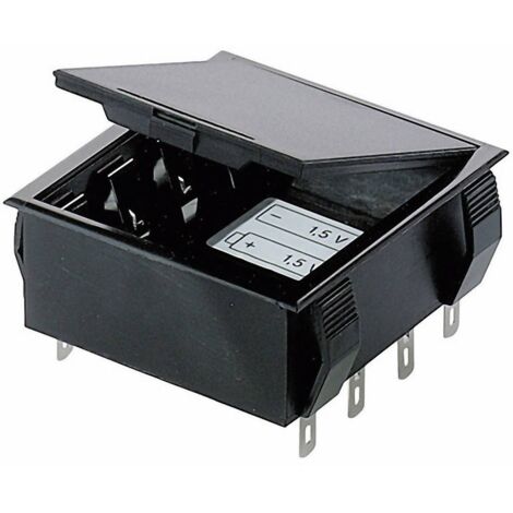 Support de pile 4x LR6 (AA), 6LR61 (9 V) Bopla 46600000 raccordement à souder (L x l x H) 65 x 65 x 21.5 mm