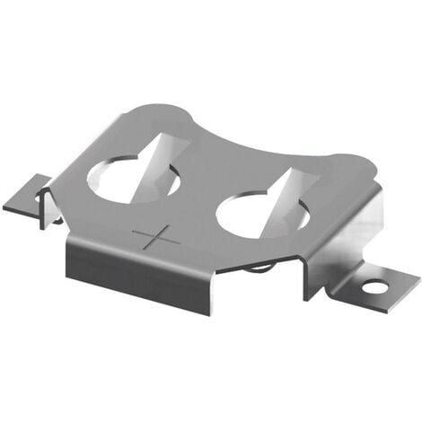 Support de pile bouton CR1616, CR1620, CR1632 Keystone Electronics SMT Holder for 16mm Cell-Tin Nickel Plate X39296