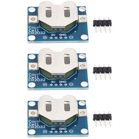 Support de Pile Bouton CR2032 - Lot de 3 Pièces