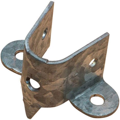 Support de piquet "PR14" 46x26mm en acier galvanisé
