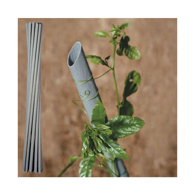 Inferramenta - Support de piquets en pvc pour plantes et vignes 20 pcs piquets 27 mm h 210 cm