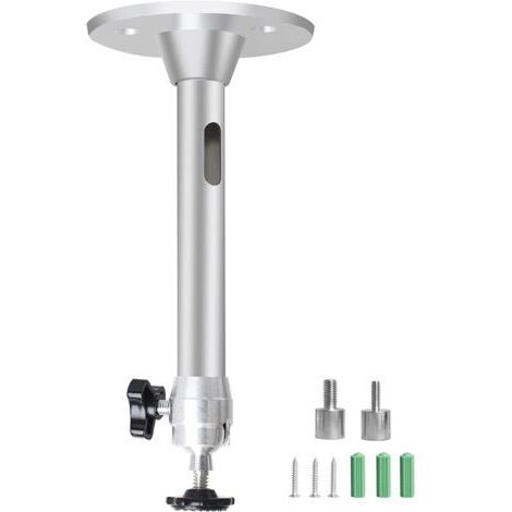 Support de Plafond pour Projecteur, 3KG Support de Charge - 17CM Rotation à 360°- Aluminium Universel Support de Mini Projecteur Mural au Plafond