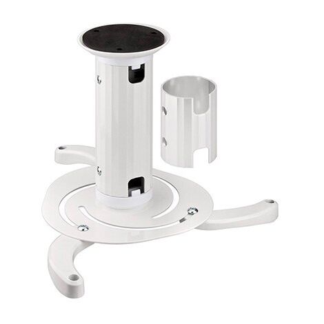 Support de Plafond pour Projecteur (M), pour les petits et moyens projecteurs, entièrement mobiles (blanche) jusqu'à 10 kg max..