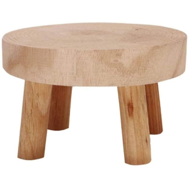 Gistuch - Support de plante d'intérieur en bois Mini support de pot de fleurs tabouret en bois support de pot de fleurs en bois