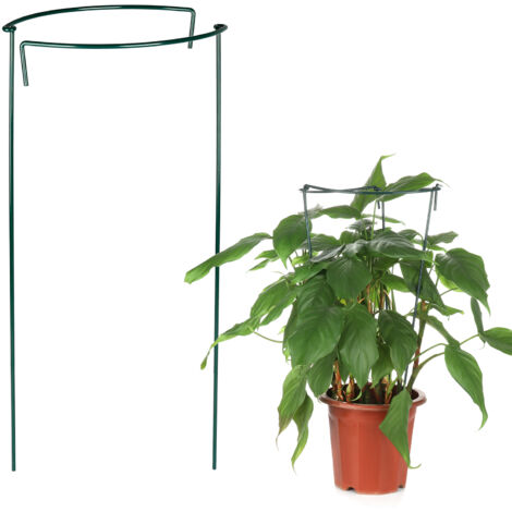 Support de plante en fer - Cadre robuste et invisible - 40cm & 55cm - Vert