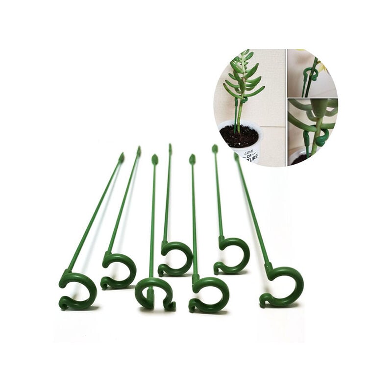 Fortuneville - Support de plante en plastique support de fleur outil de fixation de Protection réutilisable fournitures de jardinage support de