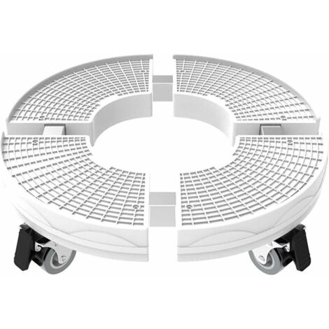 Support de Plante Robuste avec Roues, capacité de 200kg, 30 cm-50 cm Support de Pot de Fleur Rond réglable pour intérieur à extérieur sur Rouleaux