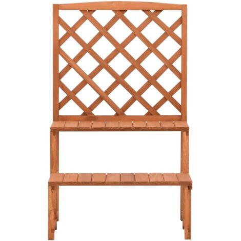 Support de plantes et treillis 70x42x115cm Bois de sapin massif CFW779753