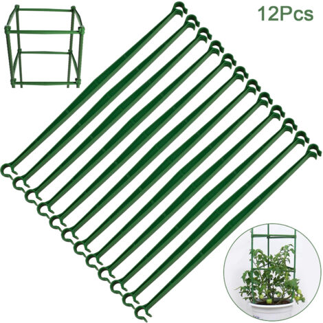 [Support de Plantes] + [Tomato Cage Connectors] + [ABS, Green, 11mm] + [Robuste et Flexible, Polyvalent]