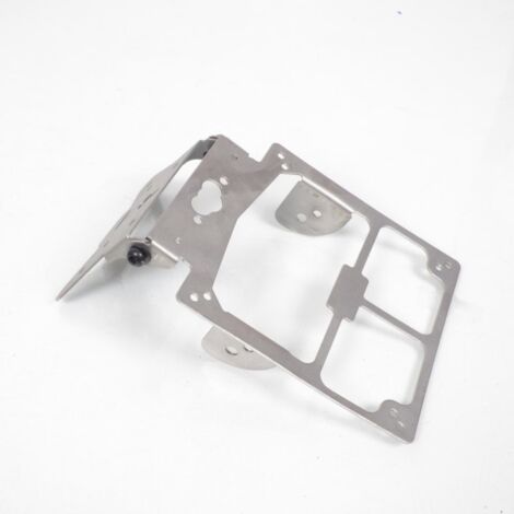 Support de plaque d immatriculation One repliable en acier gris