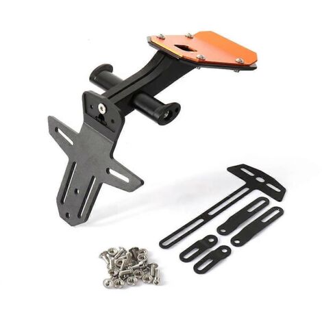 Support de plaque d'immatriculation amovible pour moto -