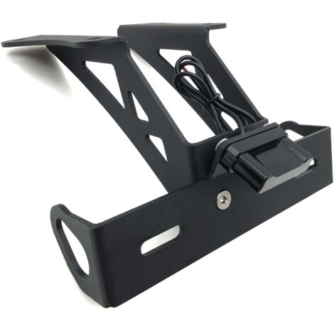 Support de plaque d'immatriculation arrière court avec éclairage, adapté aux motos YAMAHA R25 et R3.
