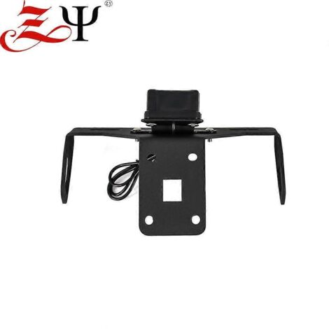 Support de plaque d'immatriculation arrière court, compatible avec les motos Kawasaki Z1000 (2014-2017) - Noir
