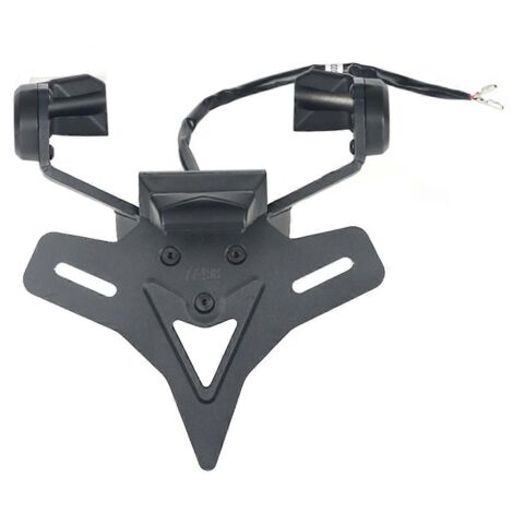 Support de plaque d'immatriculation arrière court pour moto -