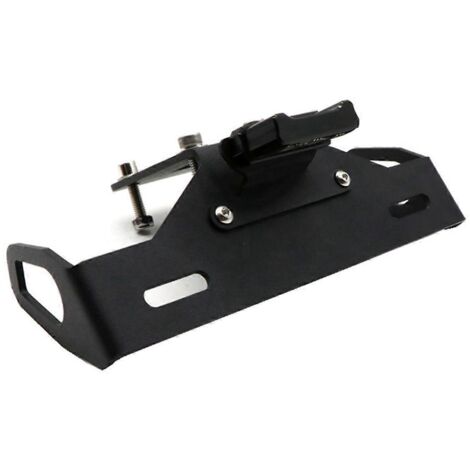 Support de plaque d'immatriculation arrière modifié pour moto avec lampe pour