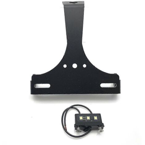 Support de plaque d'immatriculation arrière pour moto avec feu arrière LED intégré 1198
