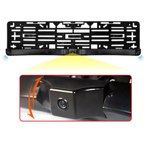 Support De Plaque D'immatriculation Avec Kit De Caméra De Recul 2 Capteurs