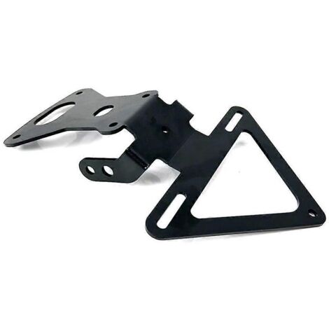 Support de plaque d'immatriculation éliminateur de queue de moto noir