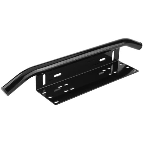Support de plaque d'immatriculation en alliage d'aluminium, fixation pour pare-buffle et feu de position LED